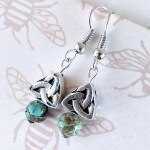 Celtic Knots with Turquoise Earrings